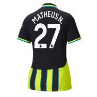 Camiseta Manchester City Matheus Nunes #27 Visitante Equipación para mujer 2024-25 manga corta